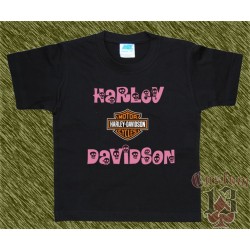 Camiseta de niña, harley davidson