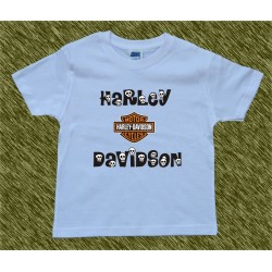 Camiseta de niños, harley davidson