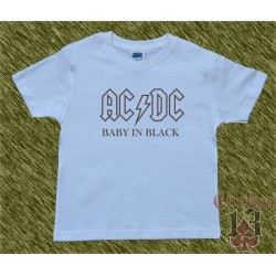 Camiseta de niños ac-dc back in black