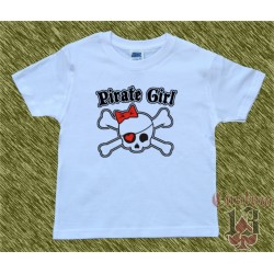 Camiseta de niñas pirate girl