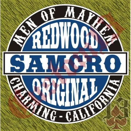 Vinilo logo redondo SAMCRO