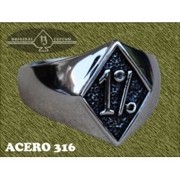 Anillo de acero, sello 1%