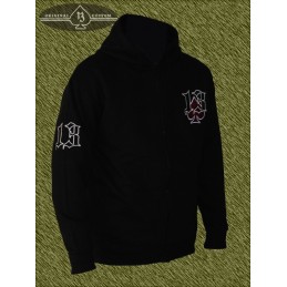 sudadera con capucha bordada, pica con 13