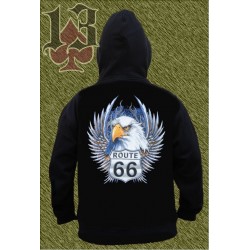 Sudadera con capucha, eagle route 66