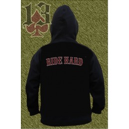 Sudadera con capucha, live free, ride hard