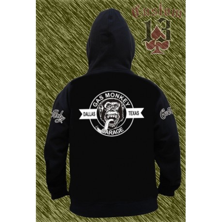 Sudadera con capucha, gas monkey, garage