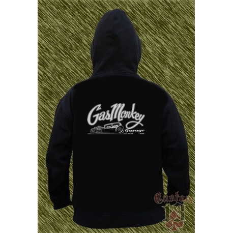 Sudadera con capucha, gas monkey, hot rod