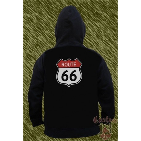 Sudadera con capucha, route 66