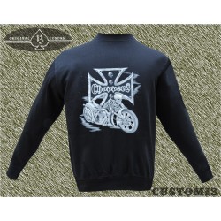 sudadera sin capucha, chopper bike