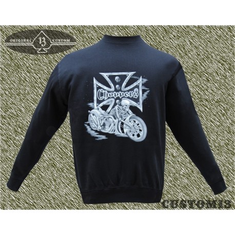 sudadera sin capucha, chopper bike