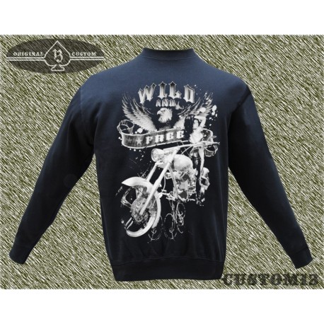 Sudadera Capucha Buzo Hombre #YOUNG, WILD AND FREE