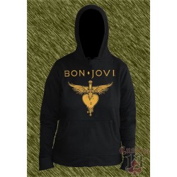 sudadera con capucha de mujer, bon jovi