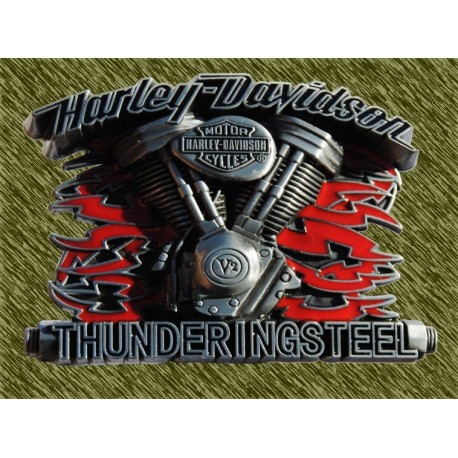 Hebilla Harley Thundering steel