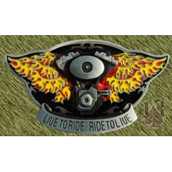 Hebilla Big Twin Live To Ride ....