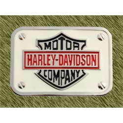 Hebilla Harley Davidson Blanca