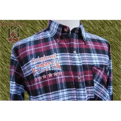 Camisa franela cuadros rojo, Redneck