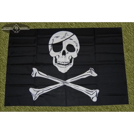 Bandera, calavera con tibias