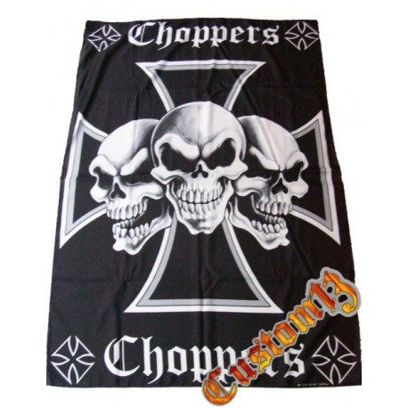 bandera chopper tres calaveras