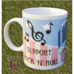 Taza de porcelana, keep on rockin