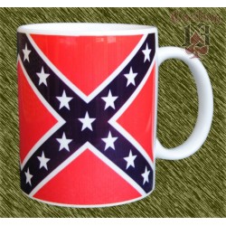 Taza de porcelana, bandera rebelde