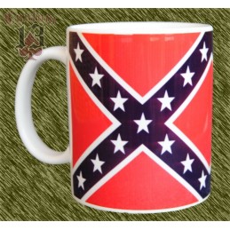 Taza de porcelana, bandera rebelde