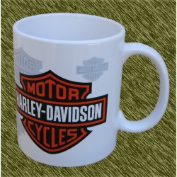 Taza de porcelana, Harley logos