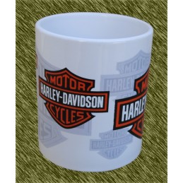 Taza de porcelana, Harley logos