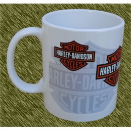 Taza de porcelana, Harley logos