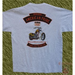 Camiseta gris, American pride, enthusiast