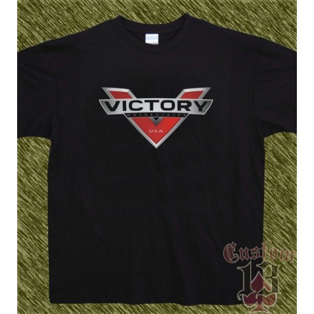 Camiseta negra, victory logo