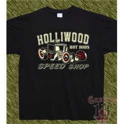 Camiseta, hot rod holliwood