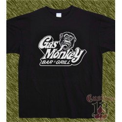 Camiseta negra, gas monkey modelo 11