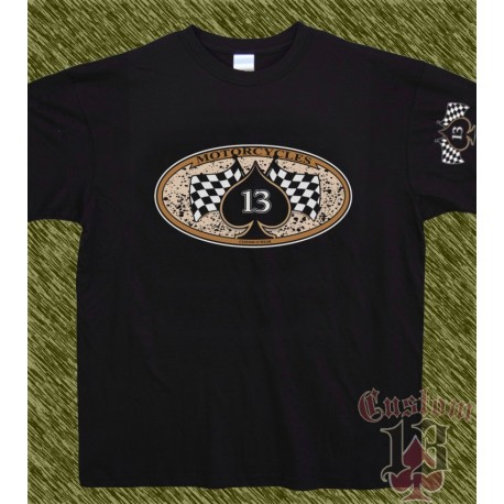 Camiseta negra, motorcycles 13