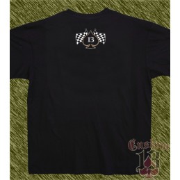 Camiseta negra, motorcycles 13