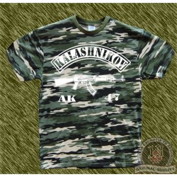 Camiseta camuflaje, kalashnikov