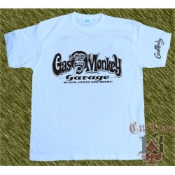 Camiseta blanca, Gas monkey modelo 2