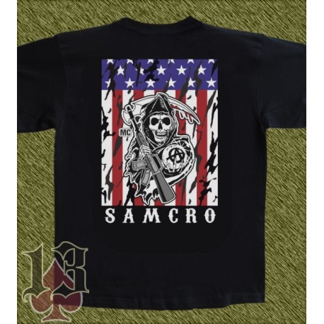 Camiseta negra, Sons of anarchy, bandera