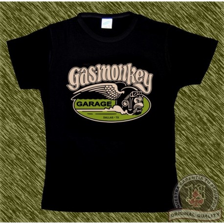 Camiseta negra de mujer, Gas monkey modelo 5