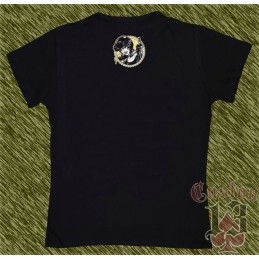 Camiseta negra de mujer, lady rider