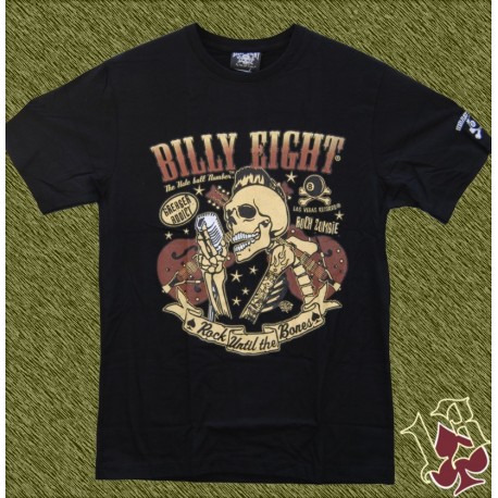 Camiseta Billy eight, rock until the bones