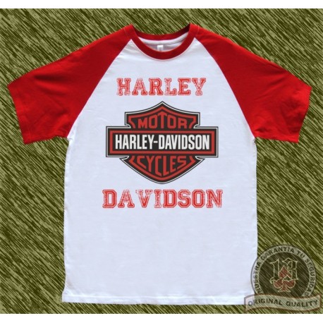 camiseta beisbol, harley roja