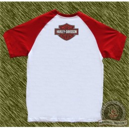 camiseta beisbol, harley roja