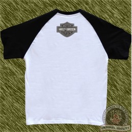 camiseta beisbol, harley negra