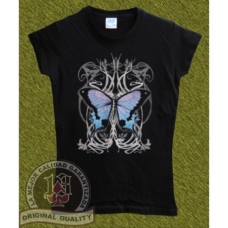 Camiseta de mujer, butterfly