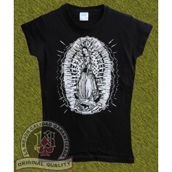 Camiseta de mujer, rezando