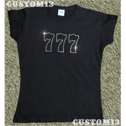 Camiseta pedrería mujer, 777