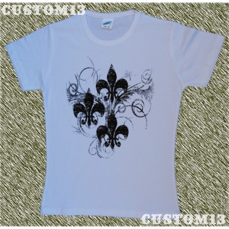 Camiseta mujer, Flores de Lis