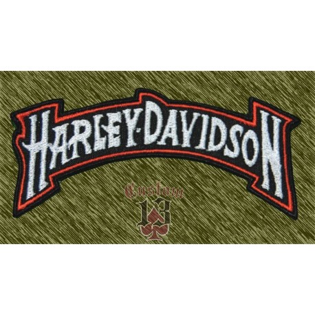 Parche bordado, banda harley davidson