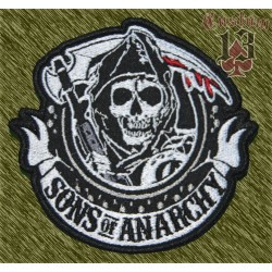 Parche bordado, sons of anarchy banda