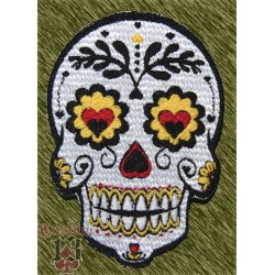 Parche bordado, calavera mexicana 6